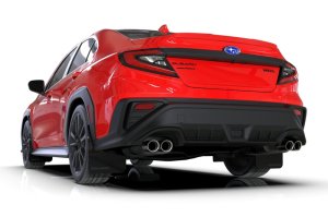 Subaru WRX Mud Flaps - Rally Armor - UR Altered Font Met. Blk Logo - Black - `22-`25